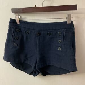 Forever 21 Nautical Button Font Sailor Shorts 28 Lined Casual Minimalist Preppy